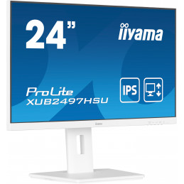 iiyama ProLite XUB2497HSU-W2 tietokoneen litteä näyttö 60,5 cm (23.8") 1920 x 1080 pikseliä Full HD LED Valkoinen