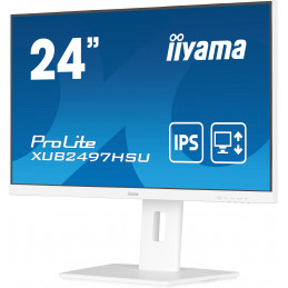 iiyama ProLite XUB2497HSU-W2 tietokoneen litteä näyttö 60,5 cm (23.8") 1920 x 1080 pikseliä Full HD LED Valkoinen