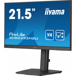 iiyama ProLite XUB2293HSU-B7 tietokoneen litteä näyttö 54,6 cm (21.5") 1920 x 1080 pikseliä Full HD LED musta