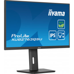 iiyama ProLite XUB2763QSU-B1 tietokoneen litteä näyttö 68,6 cm (27") 2560 x 1440 pikseliä Full HD LED musta