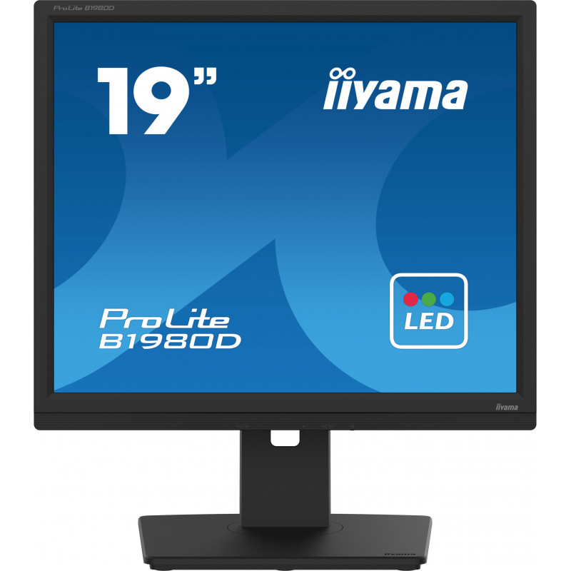 iiyama ProLite B1980D-B5 tietokoneen litteä näyttö 48,3 cm (19") 1280 x 1024 pikseliä SXGA LCD musta