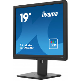 iiyama ProLite B1980D-B5 tietokoneen litteä näyttö 48,3 cm (19") 1280 x 1024 pikseliä SXGA LCD musta