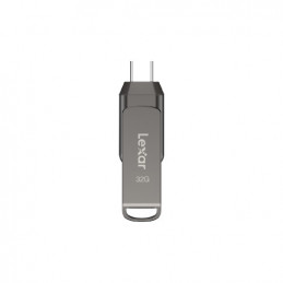 Lexar JumpDrive LJDD400032G-BNQNG USB-muisti 32 GB USB Type-C 3.2 Gen 1 (3.1 Gen 1) Harmaa