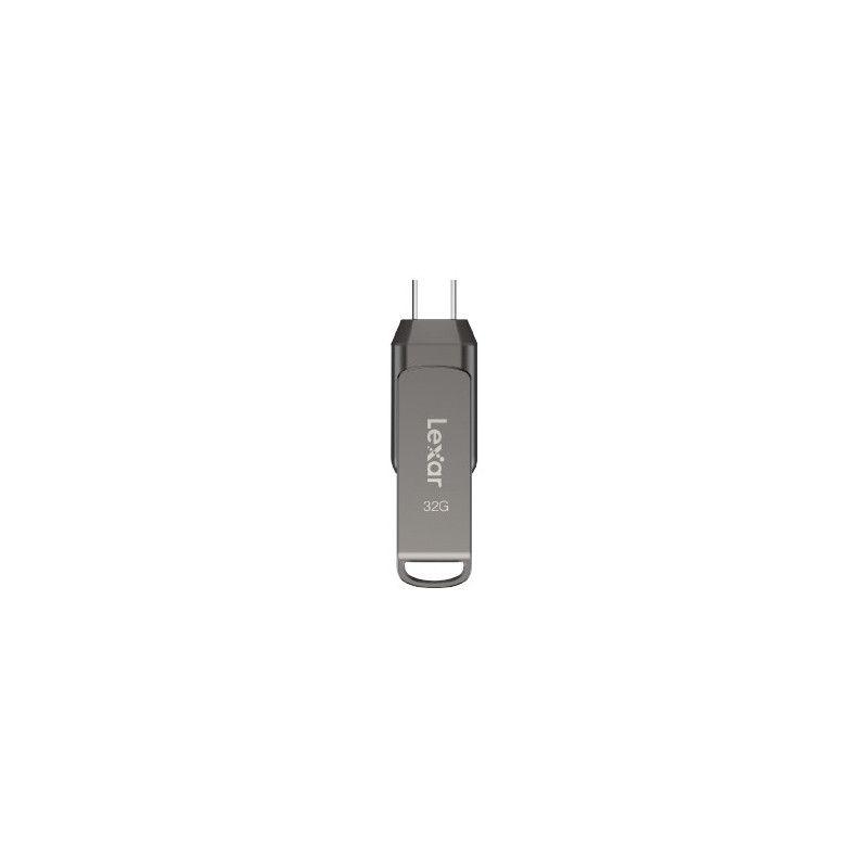 Lexar JumpDrive LJDD400032G-BNQNG USB-muisti 32 GB USB Type-C 3.2 Gen 1 (3.1 Gen 1) Harmaa