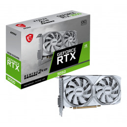 MSI VENTUS RTX 3050 2X XS WHITE 8G OC näytönohjain NVIDIA GeForce RTX 3050 8 GB GDDR6