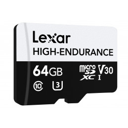 Lexar High-Endurance 64 GB MicroSDXC UHS-I Luokka 10