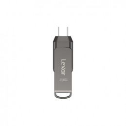 Lexar JumpDrive LJDD400128G-BNQNG USB-muisti 128 GB USB Type-C 3.2 Gen 1 (3.1 Gen 1) Harmaa