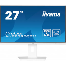 iiyama ProLite XUB2797QSU-W2 tietokoneen litteä näyttö 68,6 cm (27") 2560 x 1440 pikseliä Quad HD LED Valkoinen