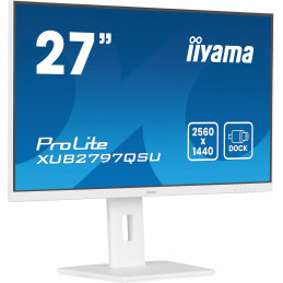 iiyama ProLite XUB2797QSU-W2 tietokoneen litteä näyttö 68,6 cm (27") 2560 x 1440 pikseliä Quad HD LED Valkoinen