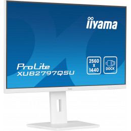 iiyama ProLite XUB2797QSU-W2 tietokoneen litteä näyttö 68,6 cm (27") 2560 x 1440 pikseliä Quad HD LED Valkoinen