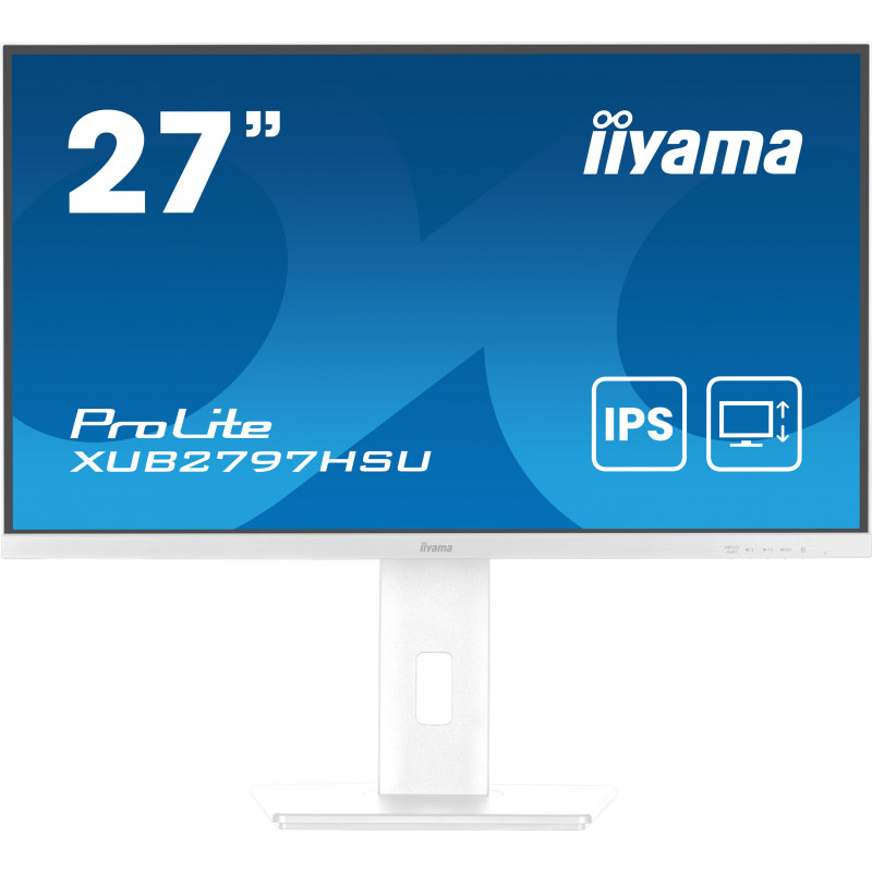 iiyama ProLite XUB2797HSU-W2 tietokoneen litteä näyttö 68,6 cm (27") 1920 x 1080 pikseliä Full HD LED Valkoinen