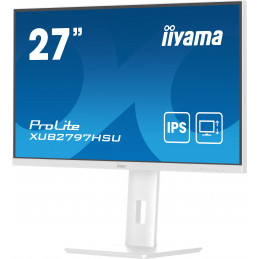 iiyama ProLite XUB2797HSU-W2 tietokoneen litteä näyttö 68,6 cm (27") 1920 x 1080 pikseliä Full HD LED Valkoinen