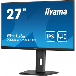 iiyama ProLite XUB2793HS-B7 tietokoneen litteä näyttö 68,6 cm (27") 1920 x 1080 pikseliä Full HD LED musta