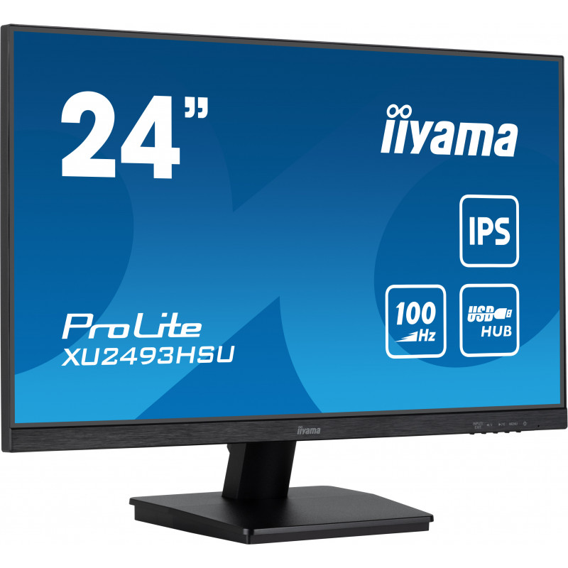 iiyama ProLite XU2493HSU-B7 tietokoneen litteä näyttö 60,5 cm (23.8") 1920 x 1080 pikseliä Full HD LED musta