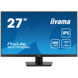 iiyama ProLite XU2793QSU-B7 LED display 68,6 cm (27") 2560 x 1440 pikseliä Wide Quad HD musta