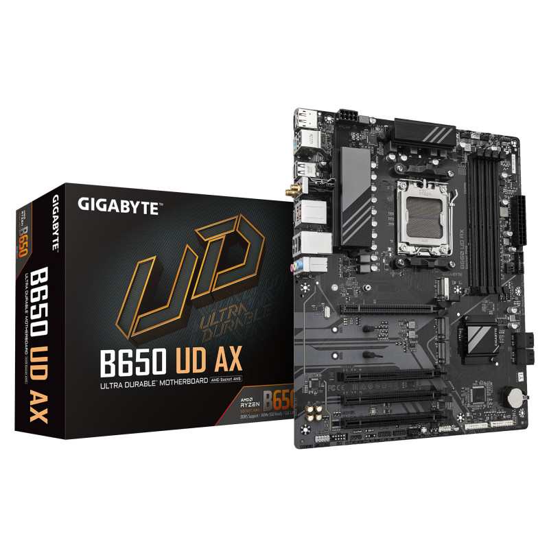 GIGABYTE B650 UD AX emolevy AMD B650 Pistoke AM5 ATX