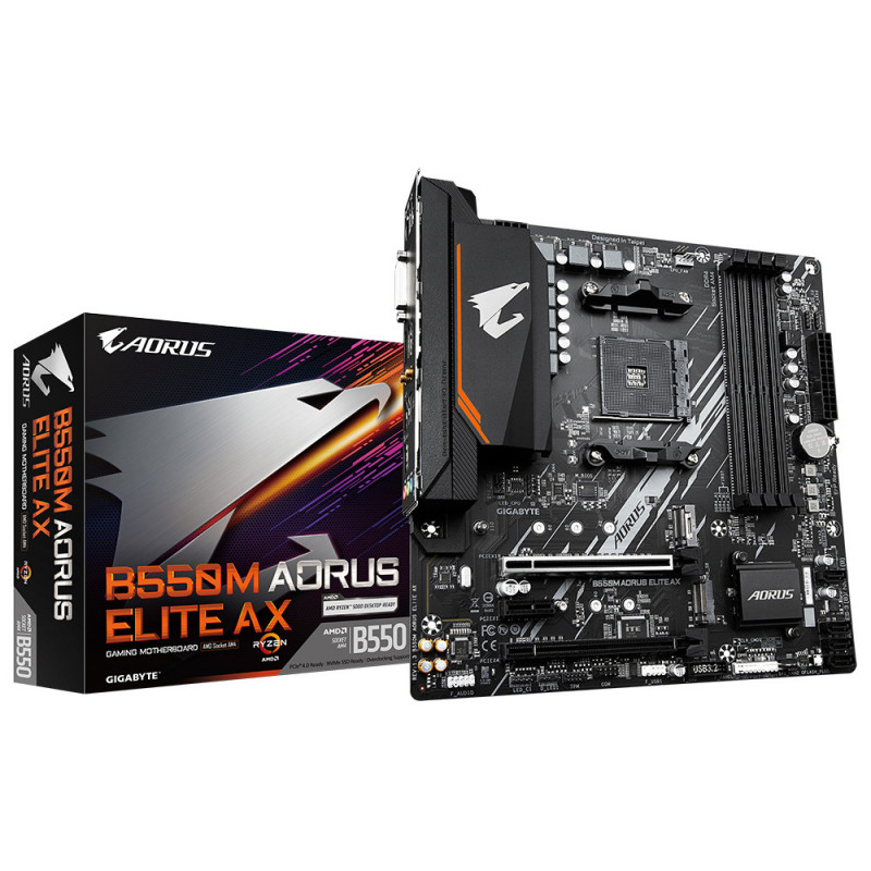 GIGABYTE B550M AORUS ELITE AX emolevy AMD B550 Kanta AM4 mikro ATX