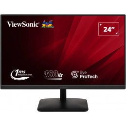 Viewsonic VA2408-MHDB tietokoneen litteä näyttö 61 cm (24") 1920 x 1080 pikseliä Full HD LED musta