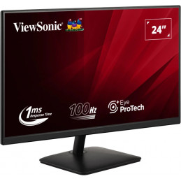 Viewsonic VA2408-MHDB tietokoneen litteä näyttö 61 cm (24") 1920 x 1080 pikseliä Full HD LED musta