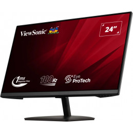 Viewsonic VA2408-MHDB tietokoneen litteä näyttö 61 cm (24") 1920 x 1080 pikseliä Full HD LED musta