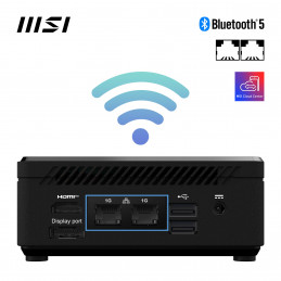 MSI Cubi N ADL-006DE Intel® N N200 4 GB DDR4-SDRAM 128 GB SSD Windows 11 Pro Mini PC musta