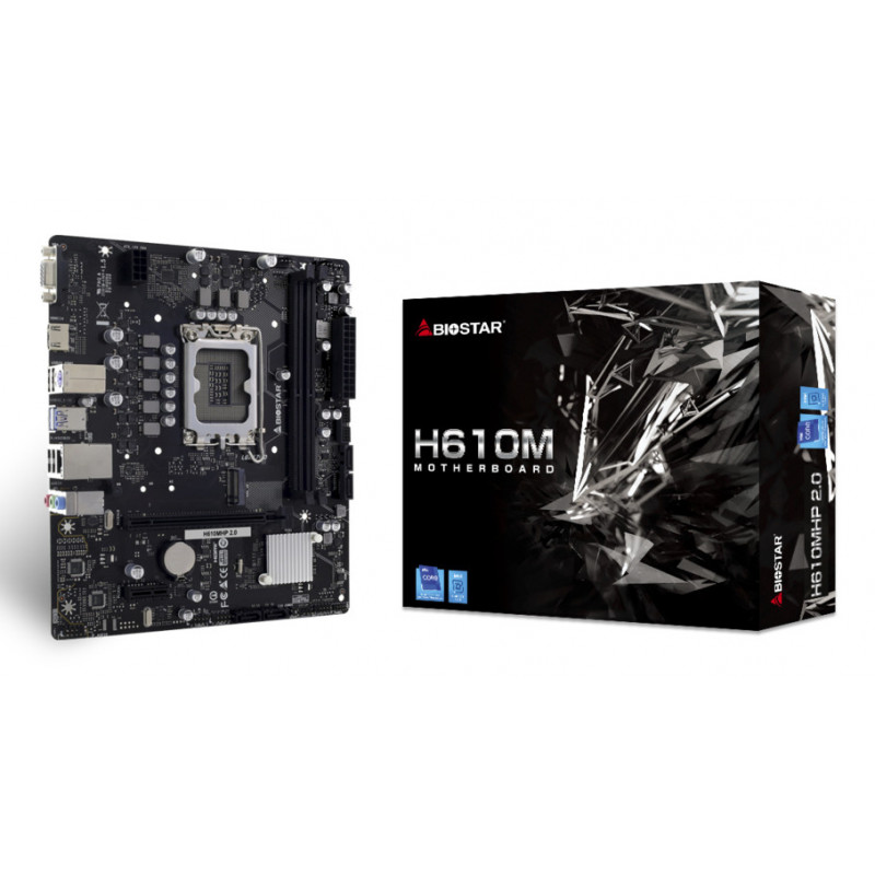 Biostar H610MHP 2.0 emolevy Intel H610 LGA 1700 mikro ATX