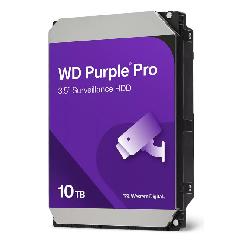 Western Digital Purple Pro WD102PURP sisäinen kiintolevy 10 TB 7200 RPM 512 MB 3.5" Serial ATA III