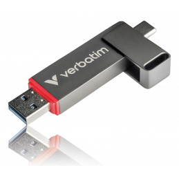 Verbatim Dual QuickStick USB-muisti 1 TB USB Type-A   USB Type-C 3.2 Gen 1 (3.1 Gen 1) Harmaa