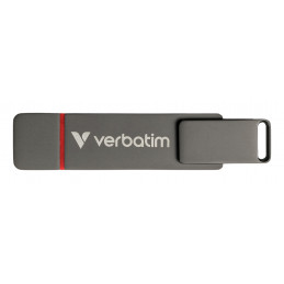 Verbatim Dual QuickStick USB-muisti 1 TB USB Type-A   USB Type-C 3.2 Gen 1 (3.1 Gen 1) Harmaa