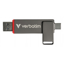 Verbatim Dual QuickStick USB-muisti 1 TB USB Type-A   USB Type-C 3.2 Gen 1 (3.1 Gen 1) Harmaa