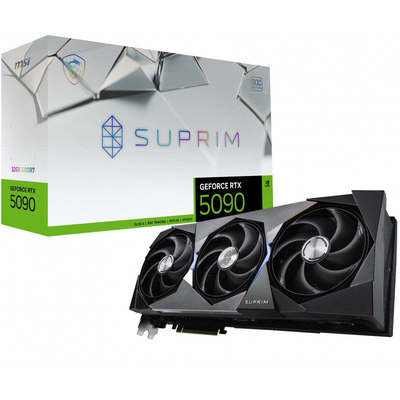 MSI SUPRIM GEFORCE RTX 5090 32G SOC näytönohjain NVIDIA 32 GB GDDR7