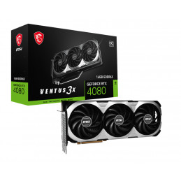 MSI RTX 4080 16GB VENTUS 3X OC näytönohjain NVIDIA GeForce RTX 4080 GDDR6X