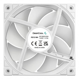 DeepCool R-FD12-WHNPN1-G Tietokoneen jäähdytysjärjestelmä Tietokonekotelo Tuuletin 12 cm Valkoinen 1 kpl