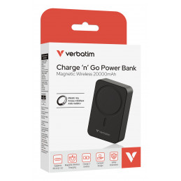 Verbatim Charge 'n' Go Essentials 20000 mAh Langaton lataaminen musta