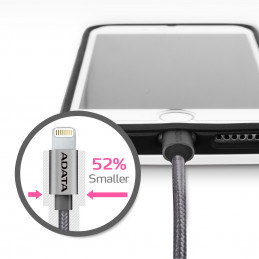 ADATA 1m, USB 2.0-A Lightning Titaani