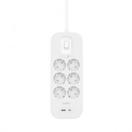 Belkin Connect Valkoinen 6 AC-pistorasia(a) 2 m