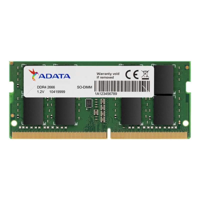 ADATA AD4S26664G19-SGN muistimoduuli 4 GB 1 x 4 GB DDR4 2666 MHz