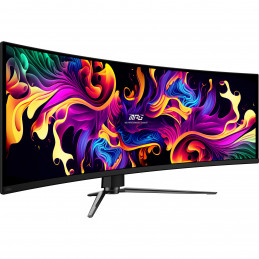 MSI MPG 491CQPXDE QD-OLED tietokoneen litteä näyttö 124,5 cm (49") 5120 x 1440 pikseliä Dual QHD musta