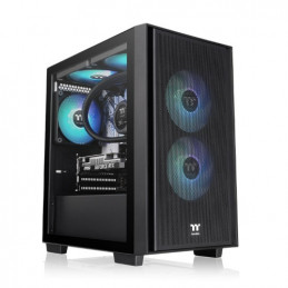 Thermaltake Versa H16 TG ARGB Micro Tower musta