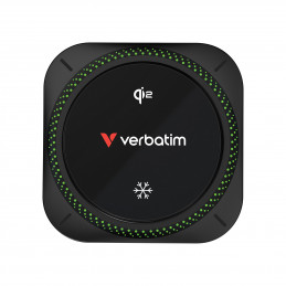 Verbatim Charge 'n' Drive Qi2 RGB Älypuhelin musta USB Langaton lataaminen Pikalataus Auto