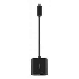 Belkin INC019BTBK kannettavien tietokoneiden telakka ja porttitoistin Langallinen USB 3.2 Gen 1 (3.1 Gen 1) Type-C musta