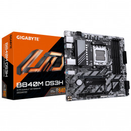 GIGABYTE B840M DS3H emolevy AMD B840 Pistoke AM5 mikro ATX