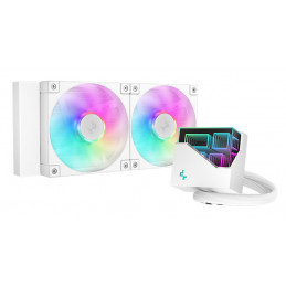 DeepCool LT240 Suoritin All-in-one-nesteenjäähdytin 12 cm Valkoinen 1 kpl