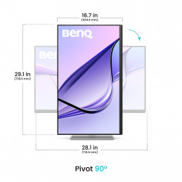 BenQ MA320U tietokoneen litteä näyttö 80 cm (31.5") 3840 x 2160 pikseliä 4K Ultra HD Valkoinen