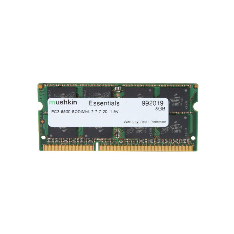 Mushkin SO-DIMM 8GB DDR3 Essentials muistimoduuli 1 x 8 GB 1066 MHz