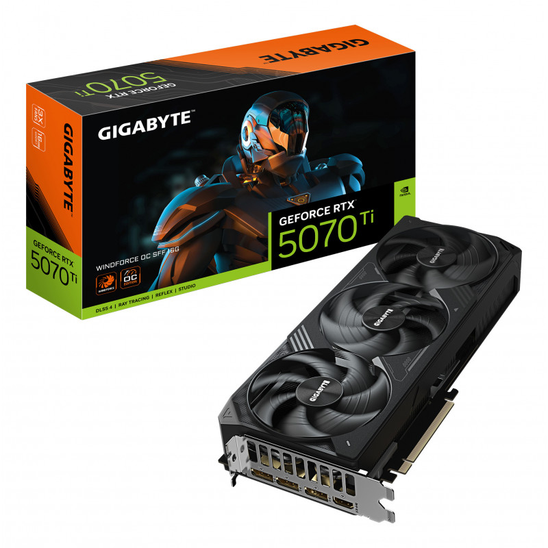 GIGABYTE GeForce RTX 5070 Ti WINDFORCE OC SFF 16G NVIDIA 16 GB GDDR7