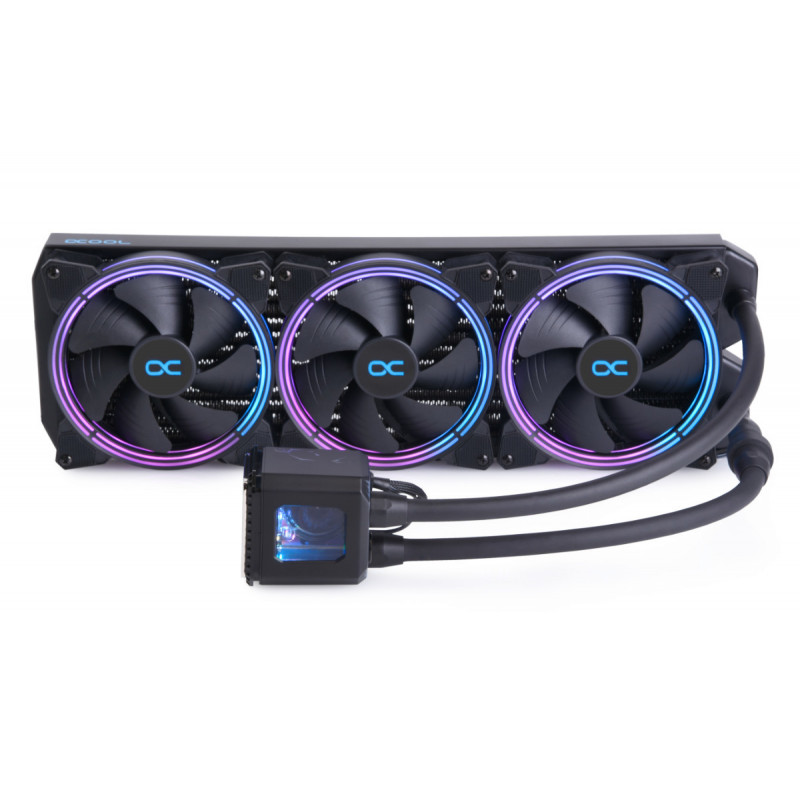 Alphacool 11731 Tietokoneen jäähdytysjärjestelmä Suoritin All-in-one-nesteenjäähdytin 14 cm musta 1 kpl