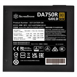 Silverstone SST-DA750R-GMA virtalähdeyksikkö 750 W 24-pin ATX ATX musta