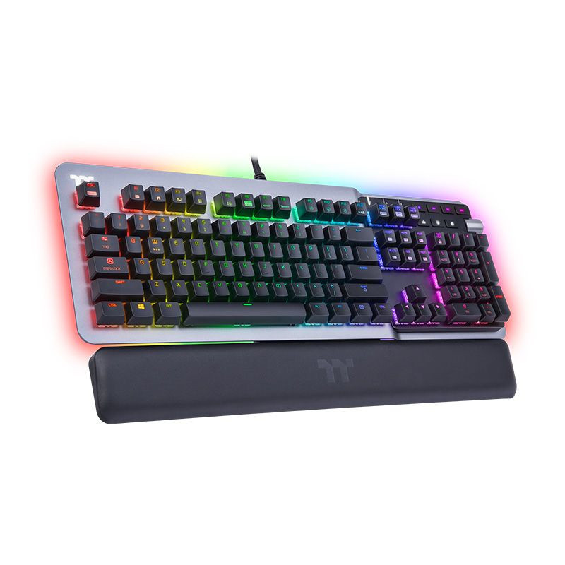 Thermaltake Argent K5 RGB näppäimistö Pelaaminen USB QWERTY englanti Titaani