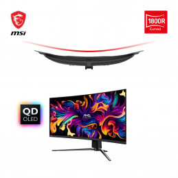 MSI MAG 341CQPDE QD-OLED tietokoneen litteä näyttö 86,4 cm (34") 3440 x 1440 pikseliä UltraWide Quad HD musta